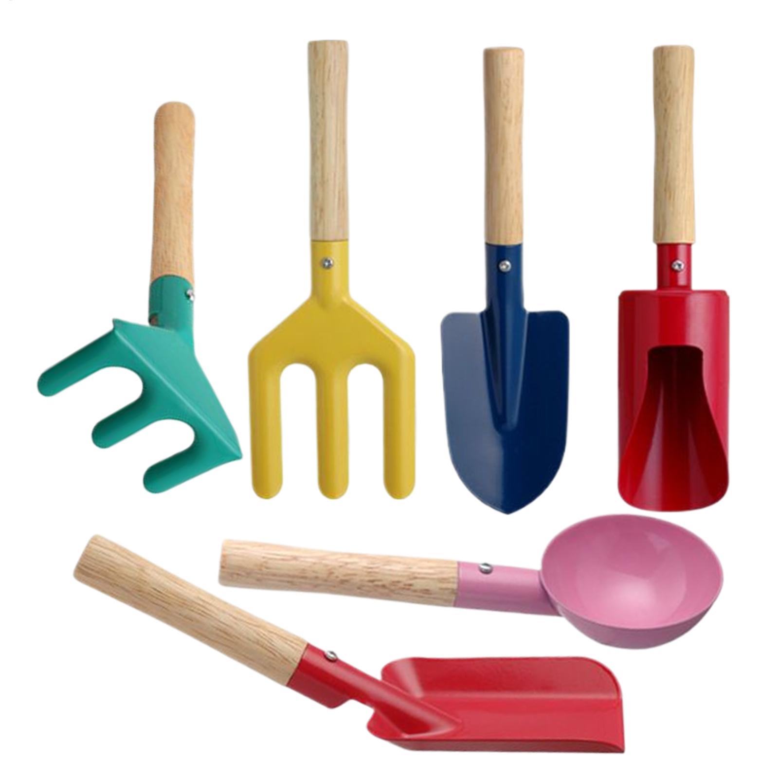 Kids Outdoor Yard Tools - เครื่องมือทำสวน ชุดอุปกรณ์การศึกษาแบบพกพา ชุดขุดปลูกสำหรับเด็ก เด็กชาย เด็กหญิง สนามหลังบ้าน