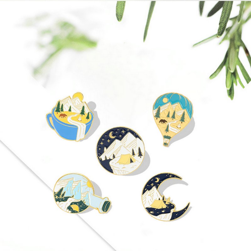 Kids Outdoor Adventure - แคมป์ปิ้งผจญภัยEnamel Pins Customกลางแจ้งสํารวจทิวทัศน์ธรรมชาติเข็มกลัดLapel Badgeกระเป๋าการ์ตูนของขวัญเครื่องประดับสําหรับเด็กเพื่อน
