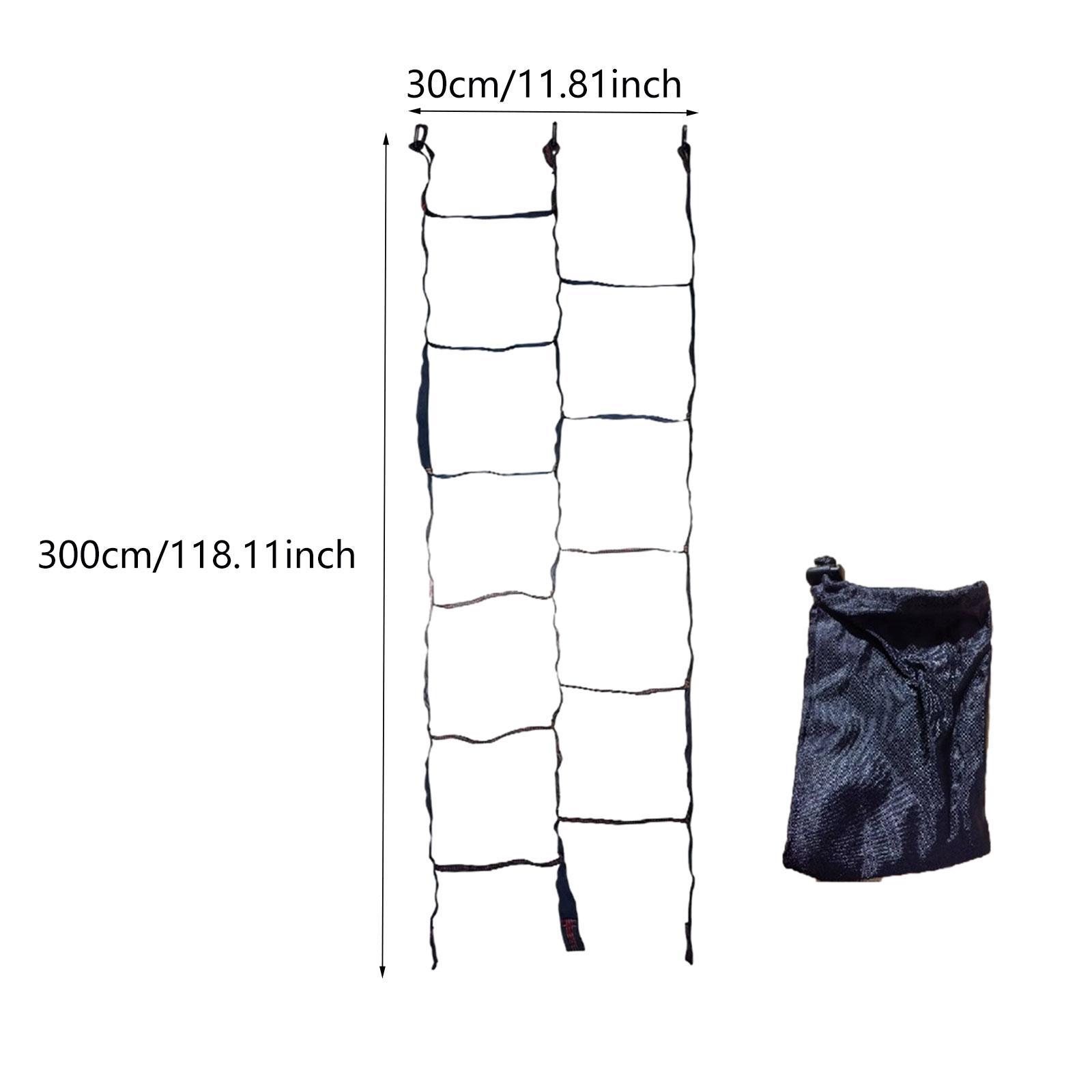 Kids Outdoor Ladder - บันไดเชือกปีนเขาแบบพกพาสำหรับเด็ก อุปกรณ์ออกกำลังกายเพื่อการศึกษา สนามเด็กเล่นกลางแจ้ง ชุดอุปกรณ์ปีนเขา