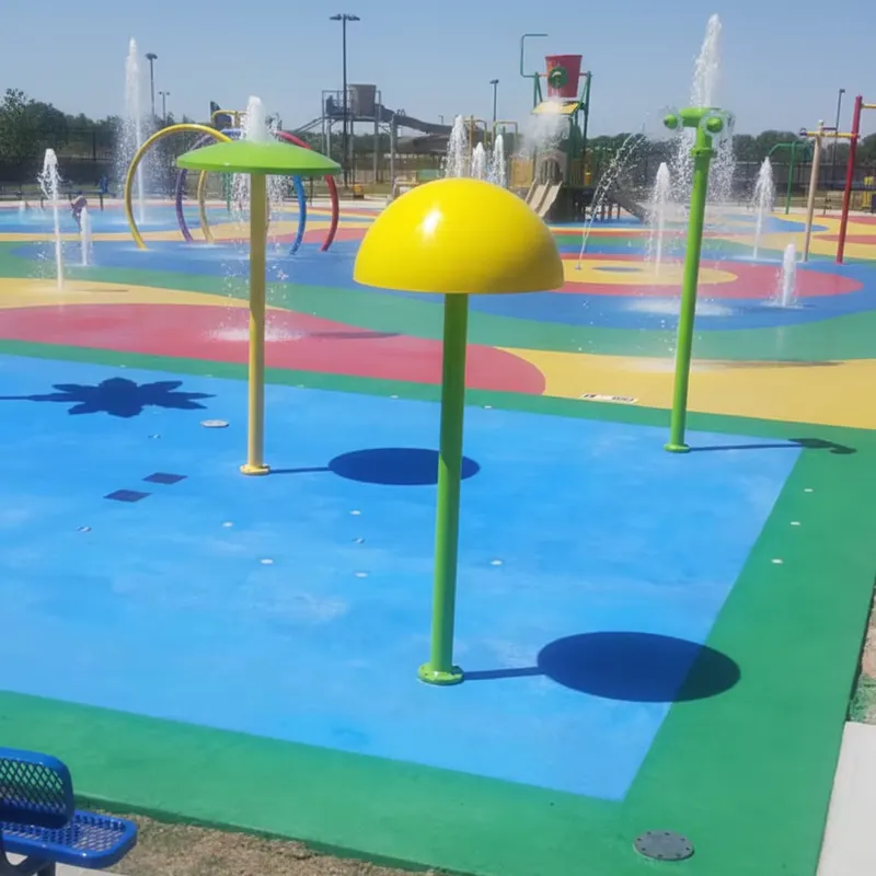 Sprinkler Splash Pad - ของเล่นสปริงเกอร์น้ำสำหรับเด็ก สนามหญ้ากลางแจ้ง เล่นสนุกในฤดูร้อน แผ่นน้ำกระเซ็นสำหรับเด็ก เกมสวนน้ำสนามหลังบ้าน ดีไซน์ใหม่