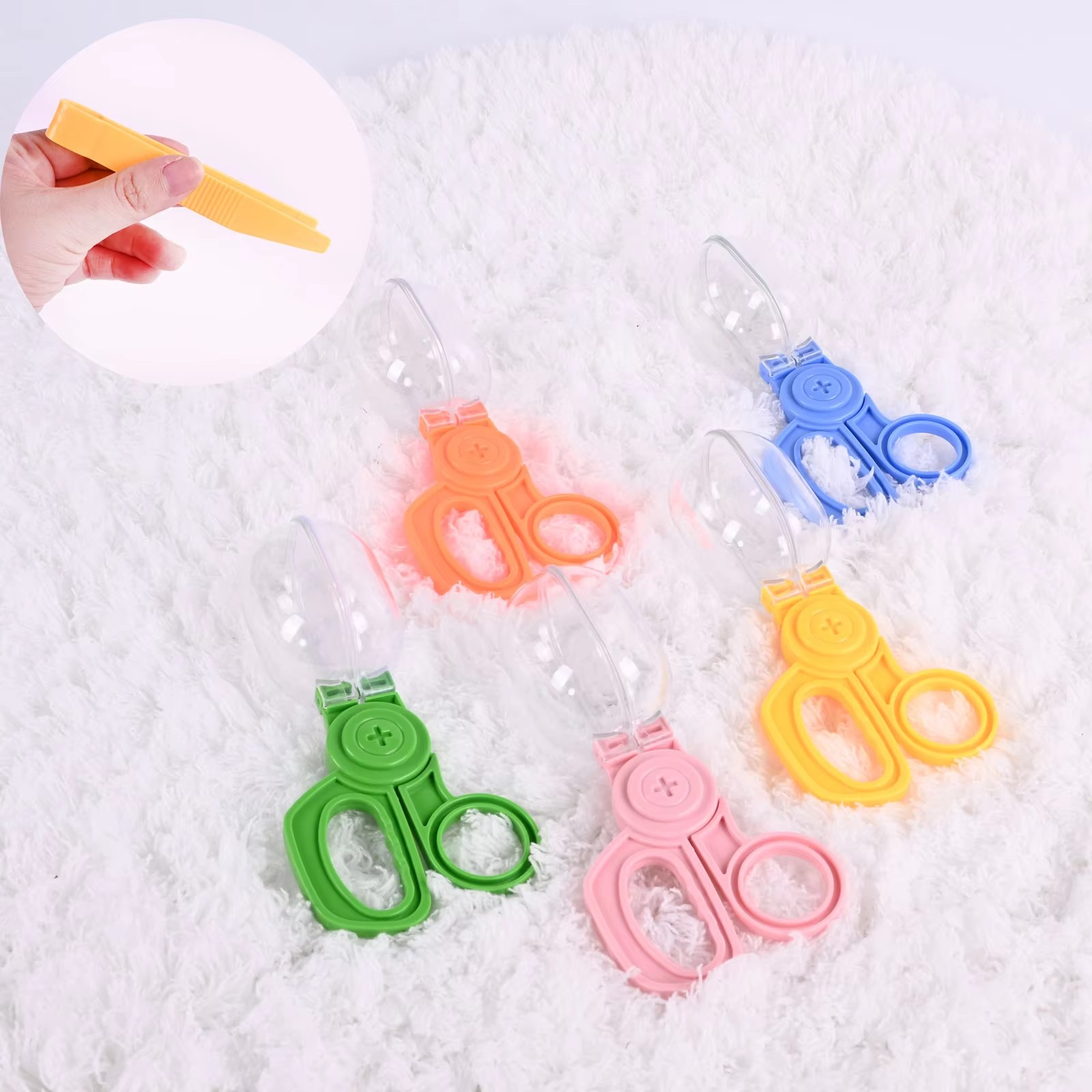 Kids Outdoor Adventure - ผจญภัยแมลงแคปซูลคลิปของเล่นอุปกรณ์เสริม,หลอดทดลองคลิปช้อน,เด็กกีฬากลางแจ้งการฝึกอบรมของเล่น