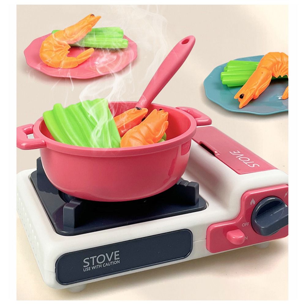 Kids Outdoor Kitchen Set - ชุดของเล่นทำอาหารหลากสีสัน ไมโครเวฟพลาสติก ชุดครัวจำลอง เตาแก๊ส ของเล่นจำลองการอบขนม ของขวัญ