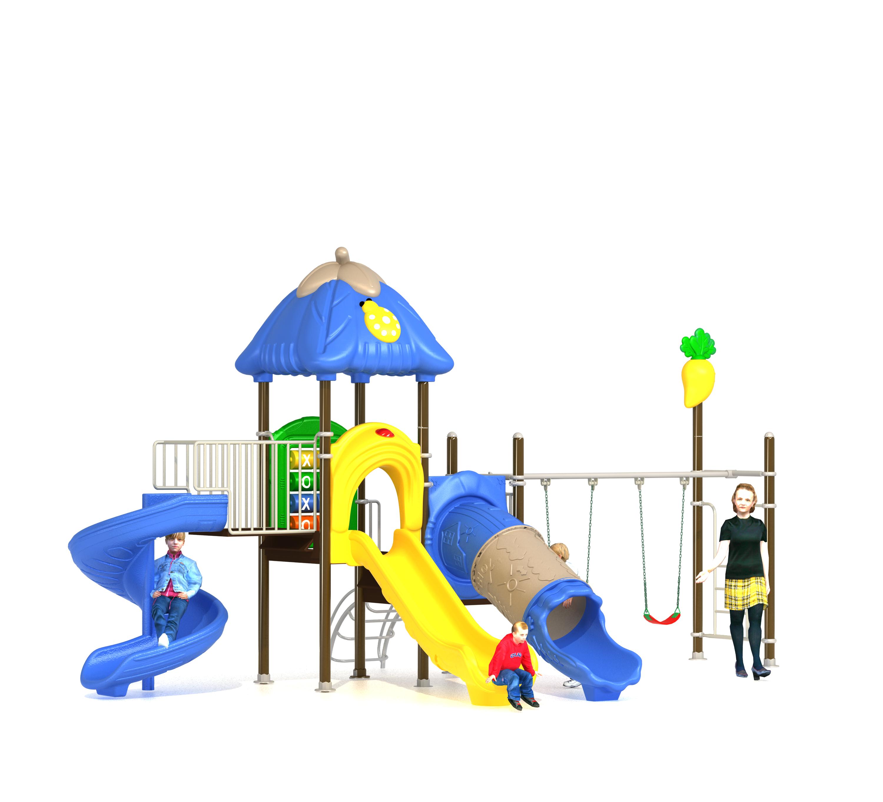 Kids Outdoor Swing Set - อุปกรณ์สนามเด็กเล่น, ชุดสนามเด็กเล่นพร้อมชิงช้า, โครงสร้างสนามเด็กเล่นกลางแจ้งสำหรับเด็ก, ปลอดภัยและทนทาน