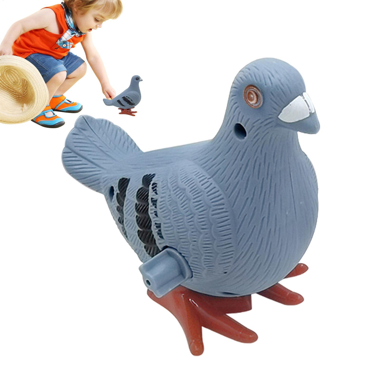 Kids Outdoor Jumping Toys - ของเล่นนกพิราบกระโดดน่ารักแบบไขลาน ของเล่นจำลองสัตว์นกพิราบที่น่าขบขัน ของเล่นเสริมพัฒนาการสำหรับเด็ก เหมาะสำหรับเป็นของขวัญในงานอีเวนต์หรือของแจกในงานปาร์ตี้