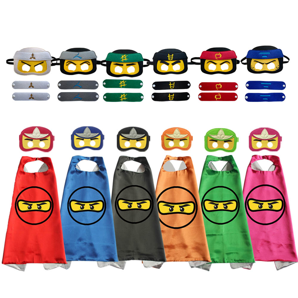 Kids Outdoor Ninja Equipment - Ninja Boy เสื้อคลุมวันเกิดส่วนบุคคลวันเกิด Cape Unique Boy