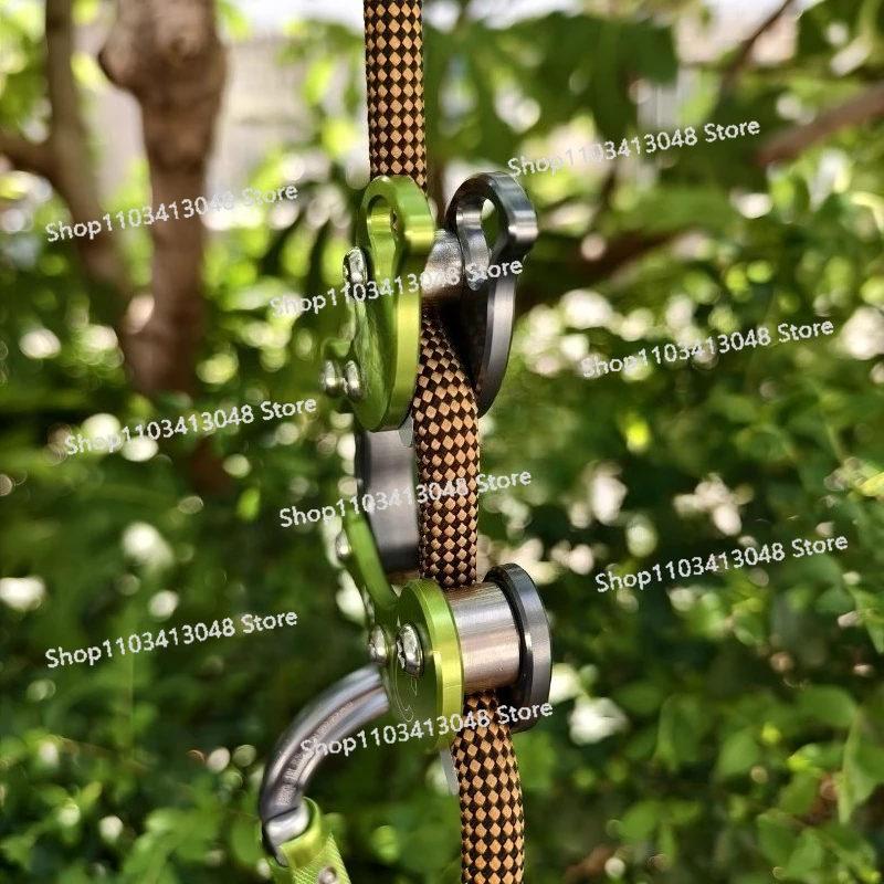Kids Outdoor Adventure - อุปกรณ์ปีนต้นไม้แบบกลไกแปดห่วง ไม่ใช้เชือก สำหรับกิจกรรมกลางแจ้งสำหรับเด็ก