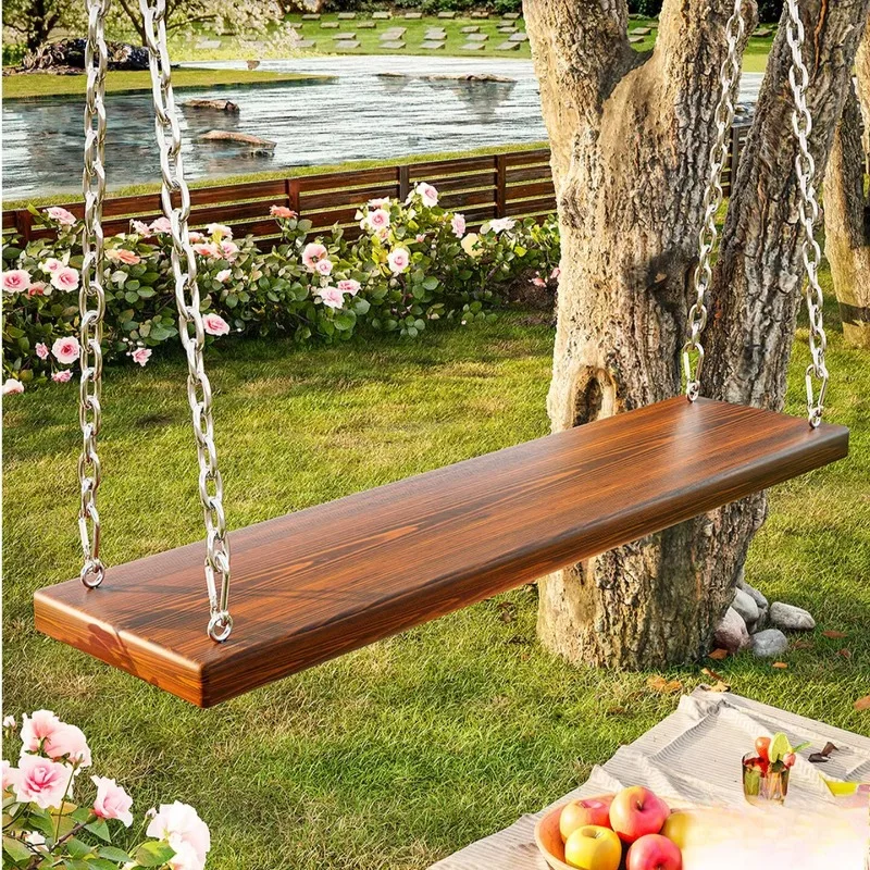 Kids Outdoor Hammock - # เก้าอี้ชิงช้าแบบแขวนสำหรับใช้ภายนอกอาคาร เหมาะสำหรับลานบ้าน ระเบียง สวน ปรับระดับได้