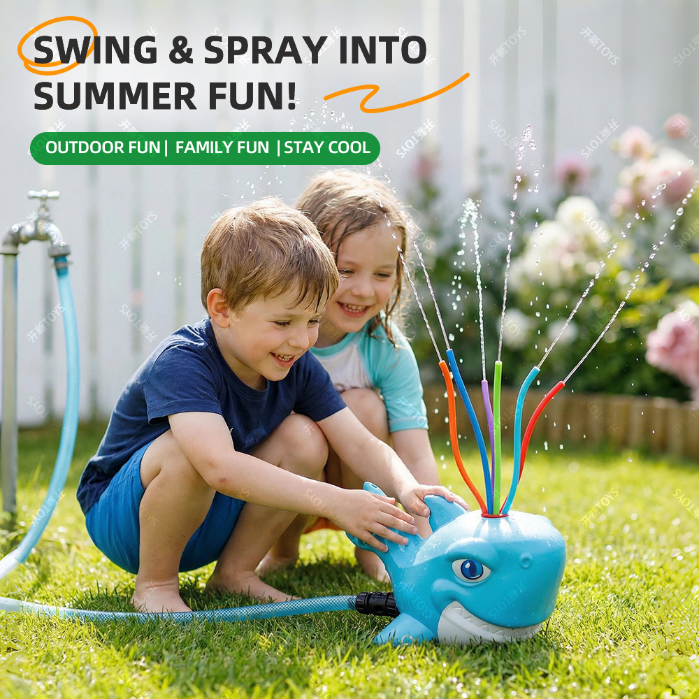 สปริงเกอร์รูปฉลามการ์ตูน ของเล - Kids Outdoor Yard Tools บทวิจารณ์และราคา