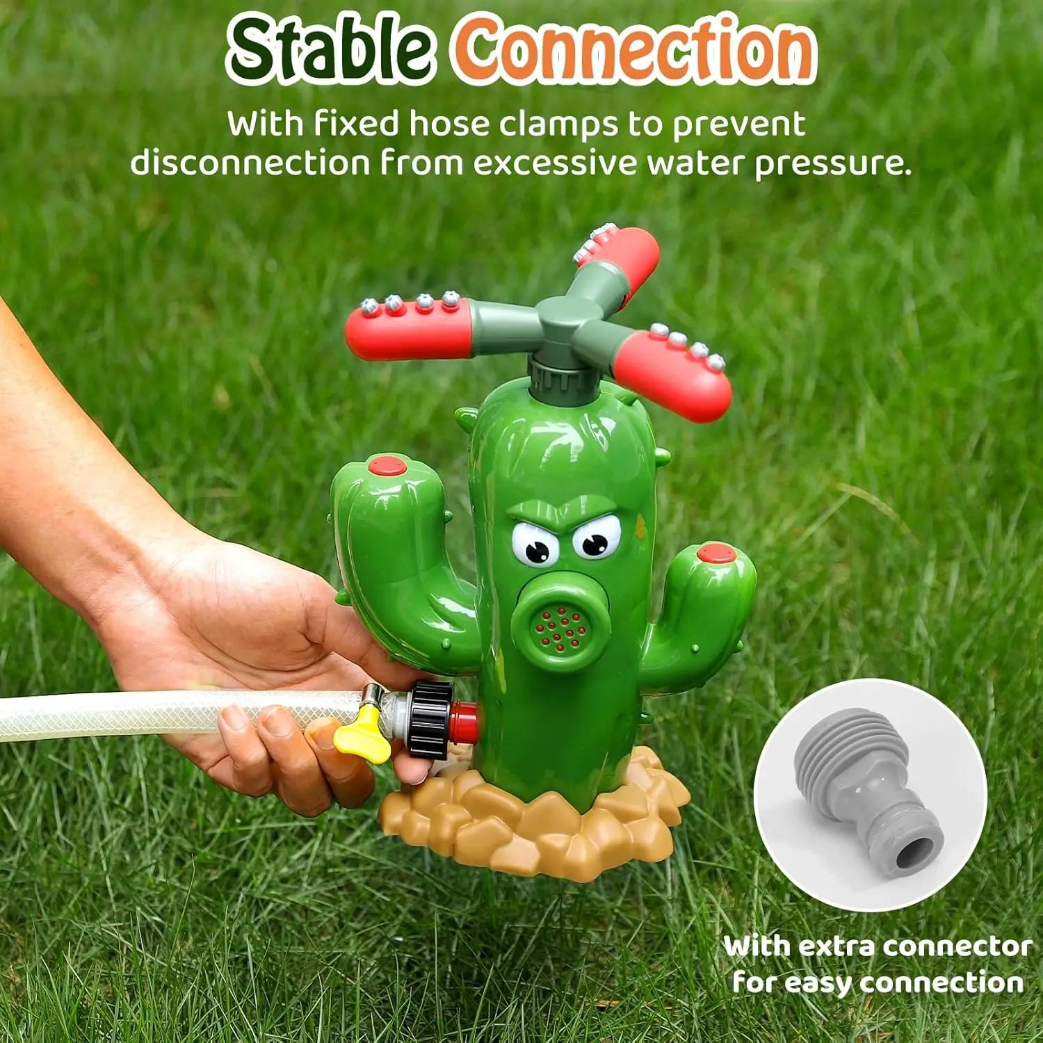 สปริงเกอร์รูปต้นกระบองเพชร ของ - Kids Outdoor Yard Tools บทวิจารณ์และราคา