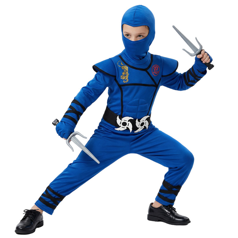 ชุดนินจาสีดำและสีน้ำเงินสำหรับ - Kids Outdoor Ninja Equipment บทวิจารณ์และราคา