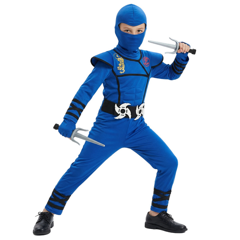 ชุดนินจาสีดำและสีน้ำเงินสำหรับ - Kids Outdoor Ninja Equipment บทวิจารณ์และราคา