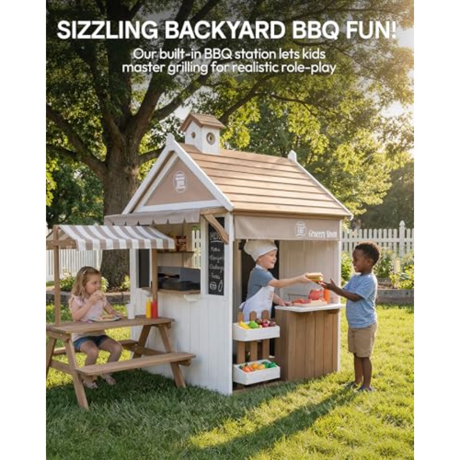 บ้านเด็กเล่นกลางแจ้งสำหรับเด็ก - Kids Outdoor Bbq บทวิจารณ์และราคา