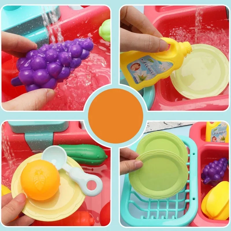 ชุดอ่างล้างจานพลาสติกของเล่นใน - Kids Outdoor Kitchen Set บทวิจารณ์และราคา