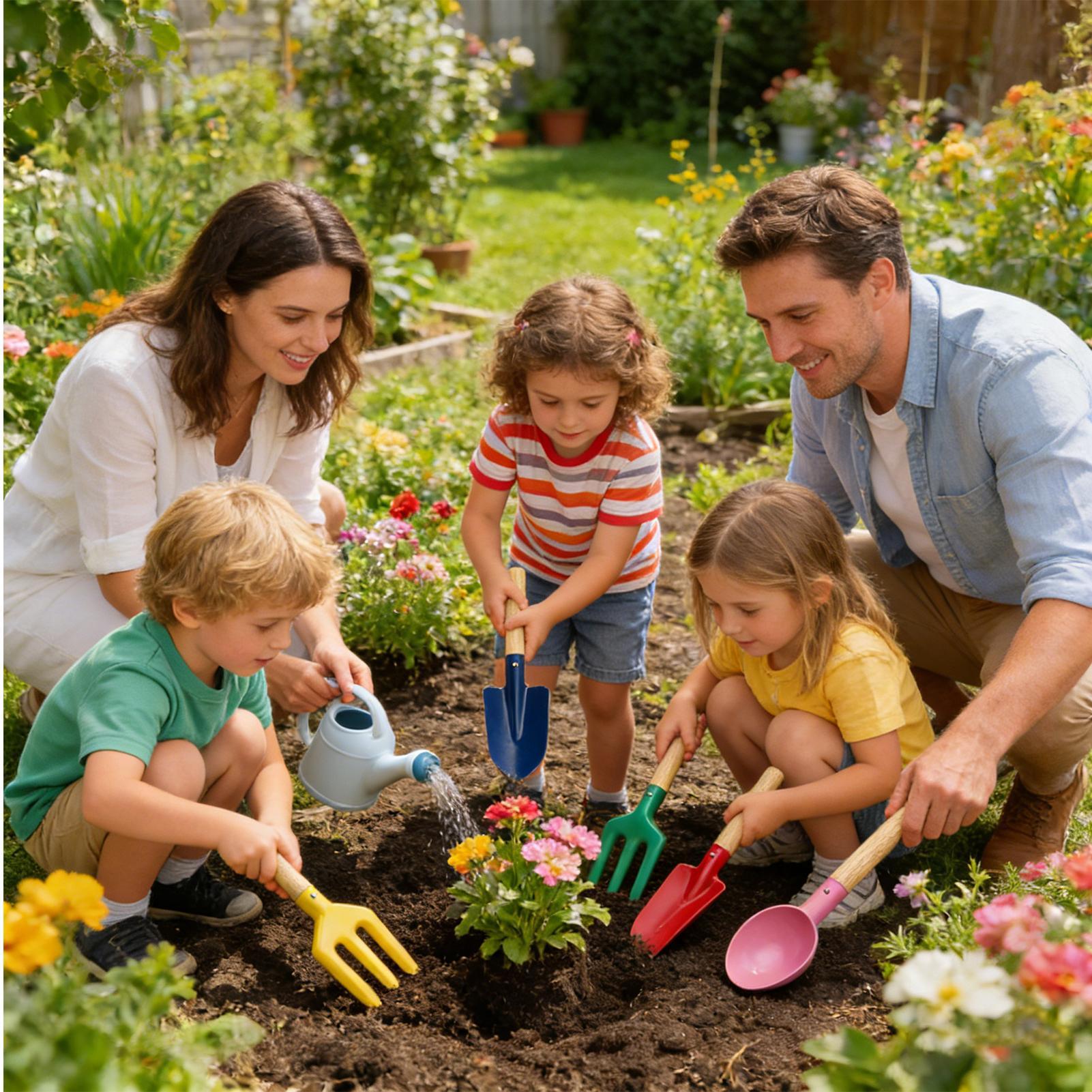 เครื่องมือทำสวน ชุดอุปกรณ์การศ - Kids Outdoor Yard Tools บทวิจารณ์และราคา