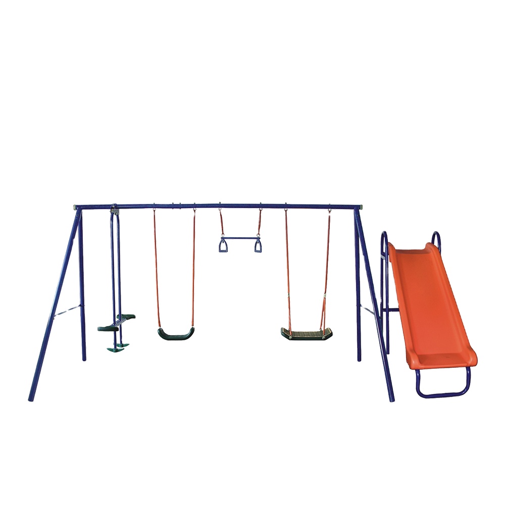 ชุดสนามเด็กเล่นสวิงสไลด์กลางแจ - Kids Outdoor Swing Set บทวิจารณ์และราคา