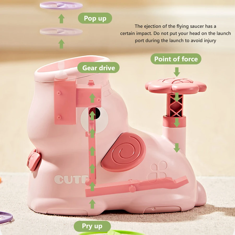 ของเล่นเครื่องยิงจานร่อน สำหรั - Kids Indoor Outdoor Games บทวิจารณ์และราคา