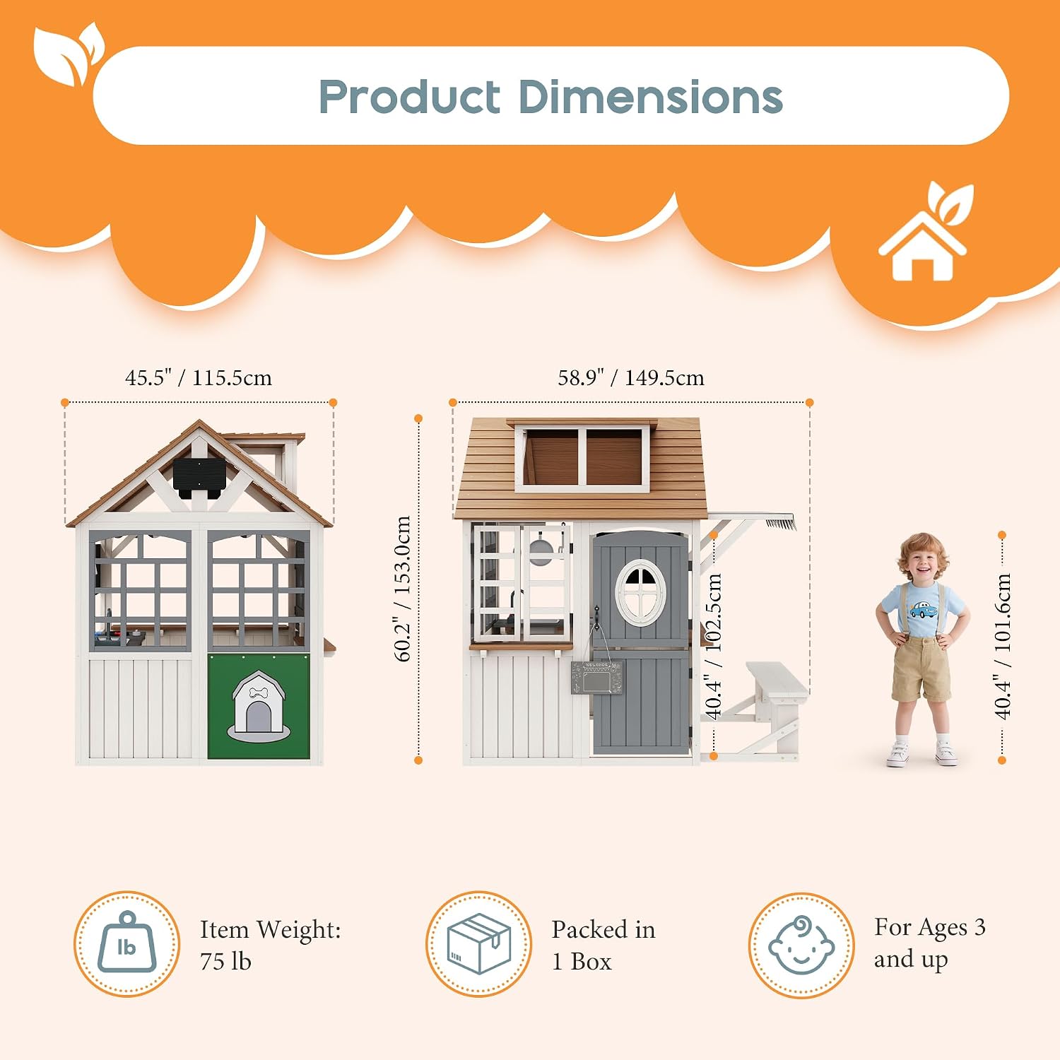 บ้านเด็กเล่นกลางแจ้งทำจากไม้เฟ - Kids Outdoor Chalkboard บทวิจารณ์และราคา