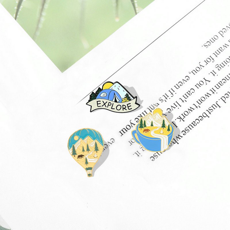 แคมป์ปิ้งผจญภัยEnamel Pins Cus - Kids Outdoor Adventure บทวิจารณ์และราคา