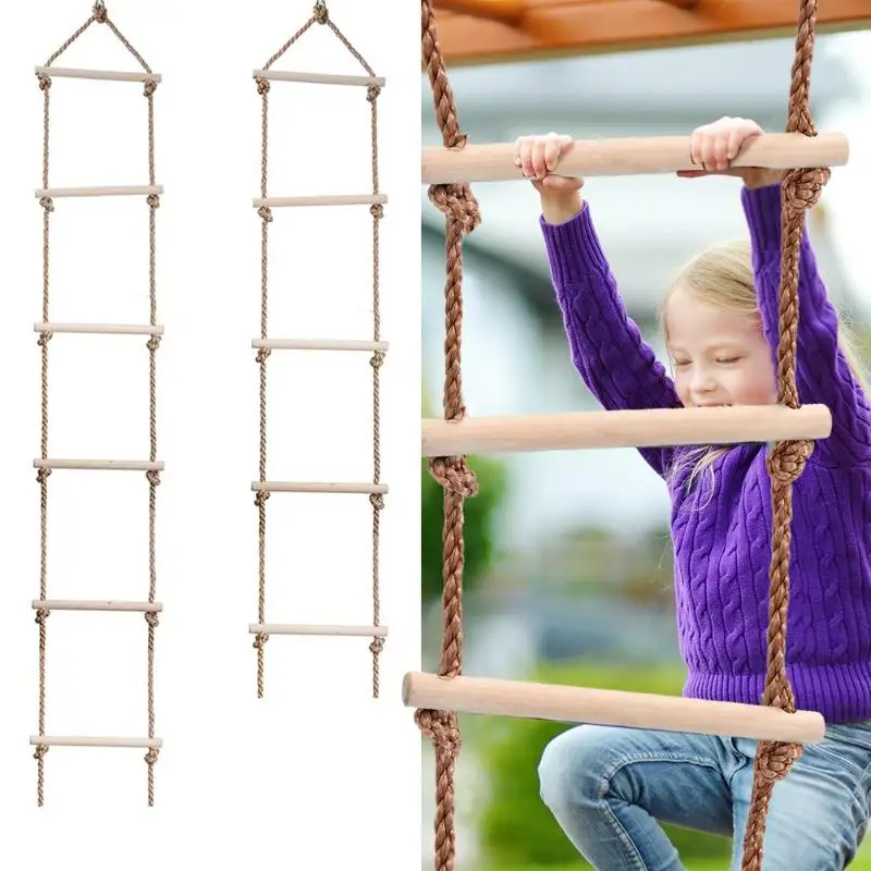 บันไดไม้สำหรับเด็กสำหรับกิจกรร - Kids Outdoor Ladder บทวิจารณ์และราคา