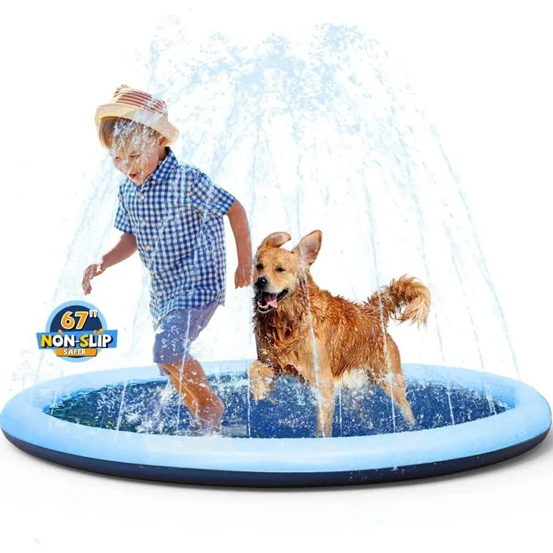 แผ่นรองกันลื่นแบบหนาพร้อมระบบส - Sprinkler Splash Pad บทวิจารณ์และราคา