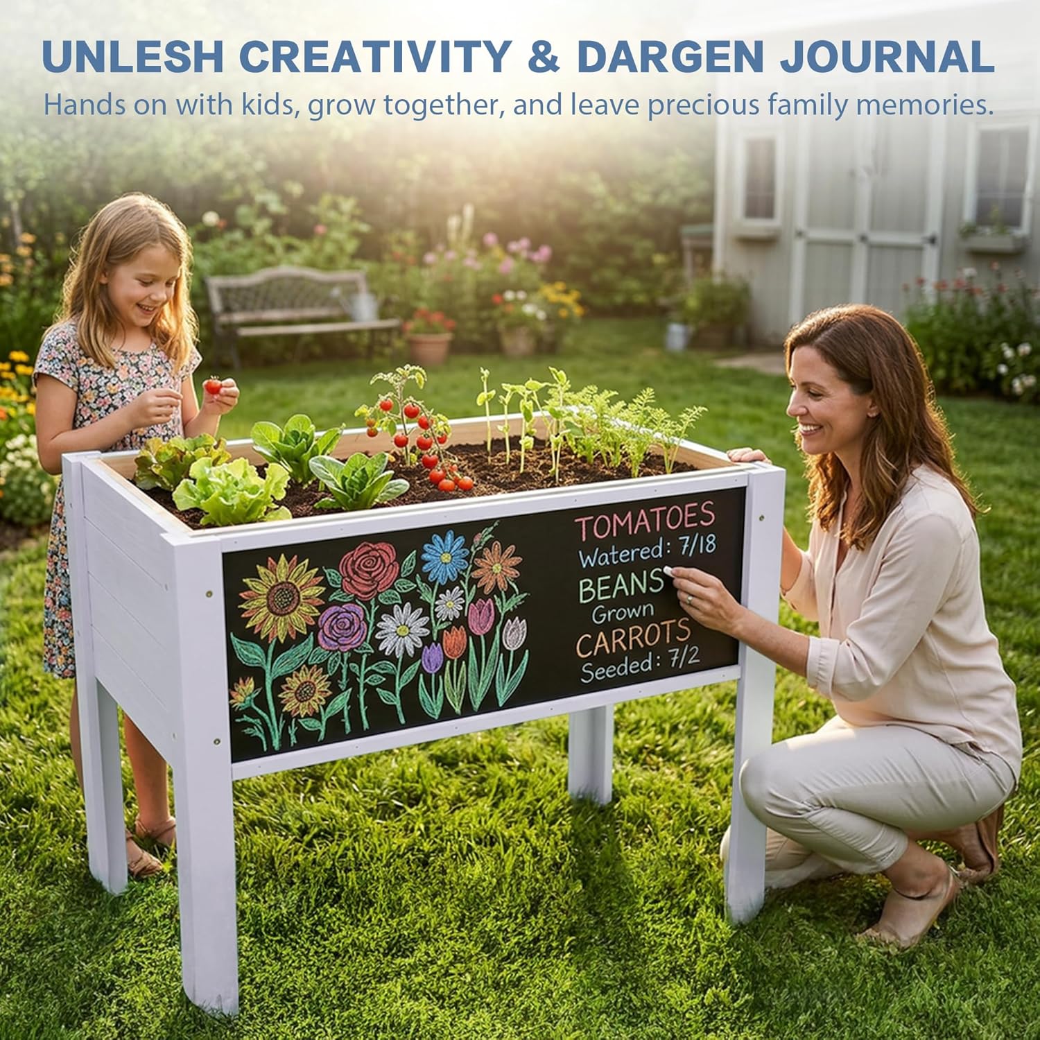 แปลงปลูกผักยกพื้นสำหรับเด็ก พร - Kids Outdoor Chalkboard บทวิจารณ์และราคา