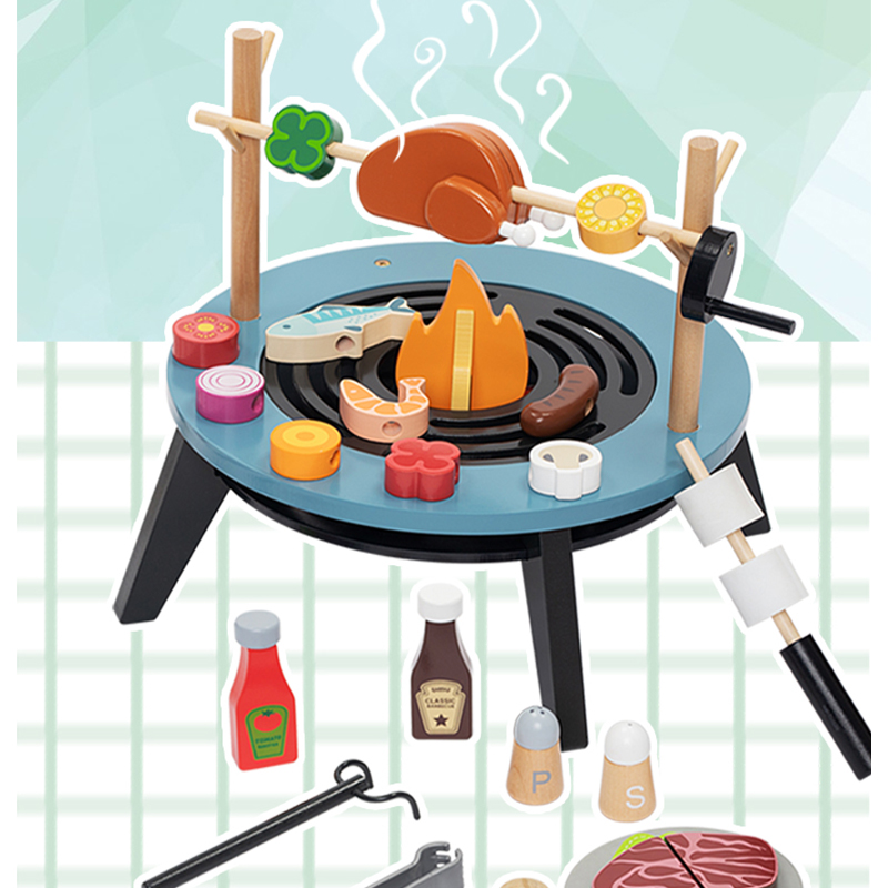 ชุดของเล่นบาร์บีคิวไม้สำหรับเด - Kids Outdoor Bbq บทวิจารณ์และราคา