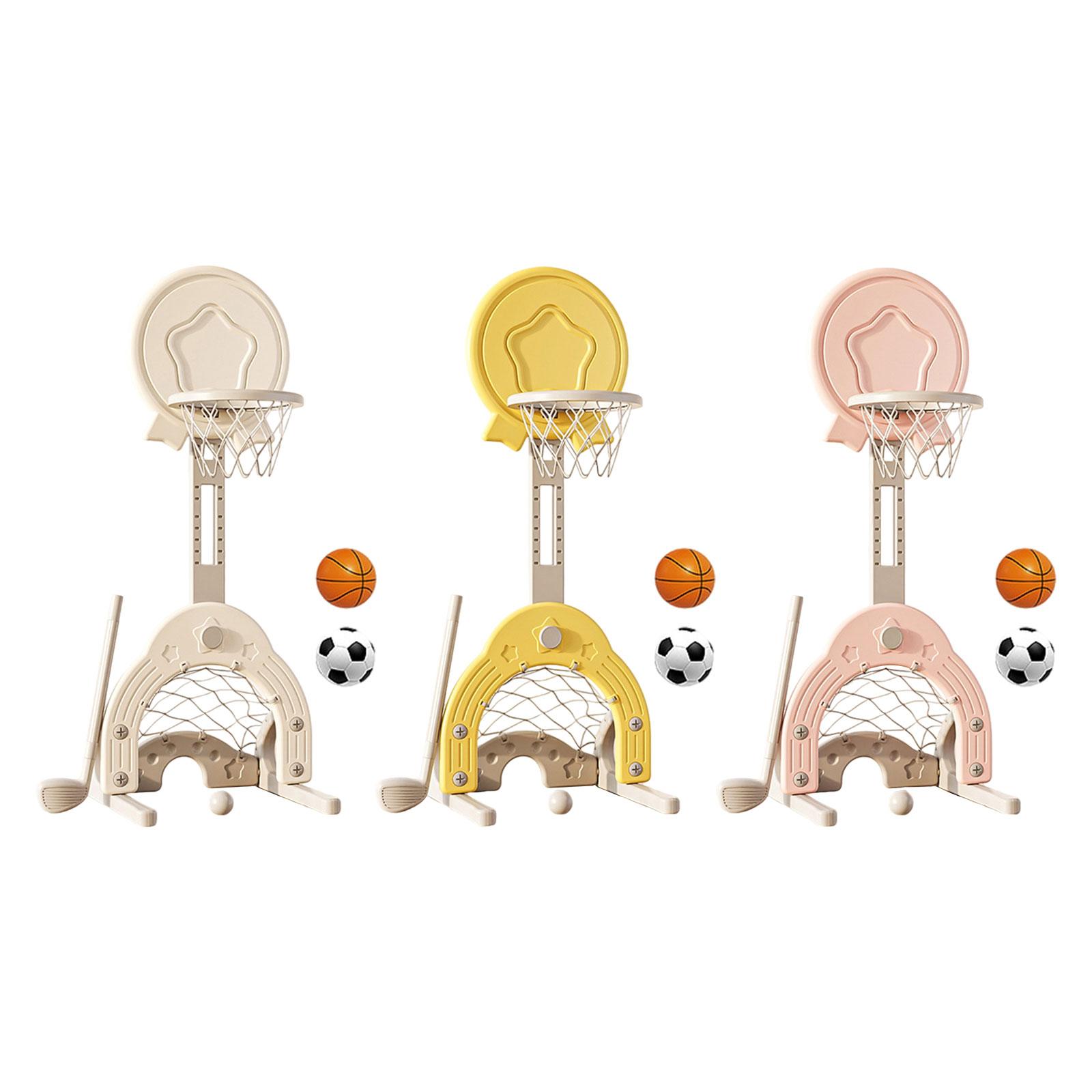 ชุดห่วงบาสเก็ตบอล3อิน1ของเล่นก - Kids Outdoor Yard Toys บทวิจารณ์และราคา