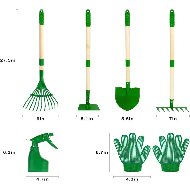 ชุดเครื่องมือทำสวนสำหรับเด็ก 7 - Kids Outdoor Yard Tools บทวิจารณ์และราคา