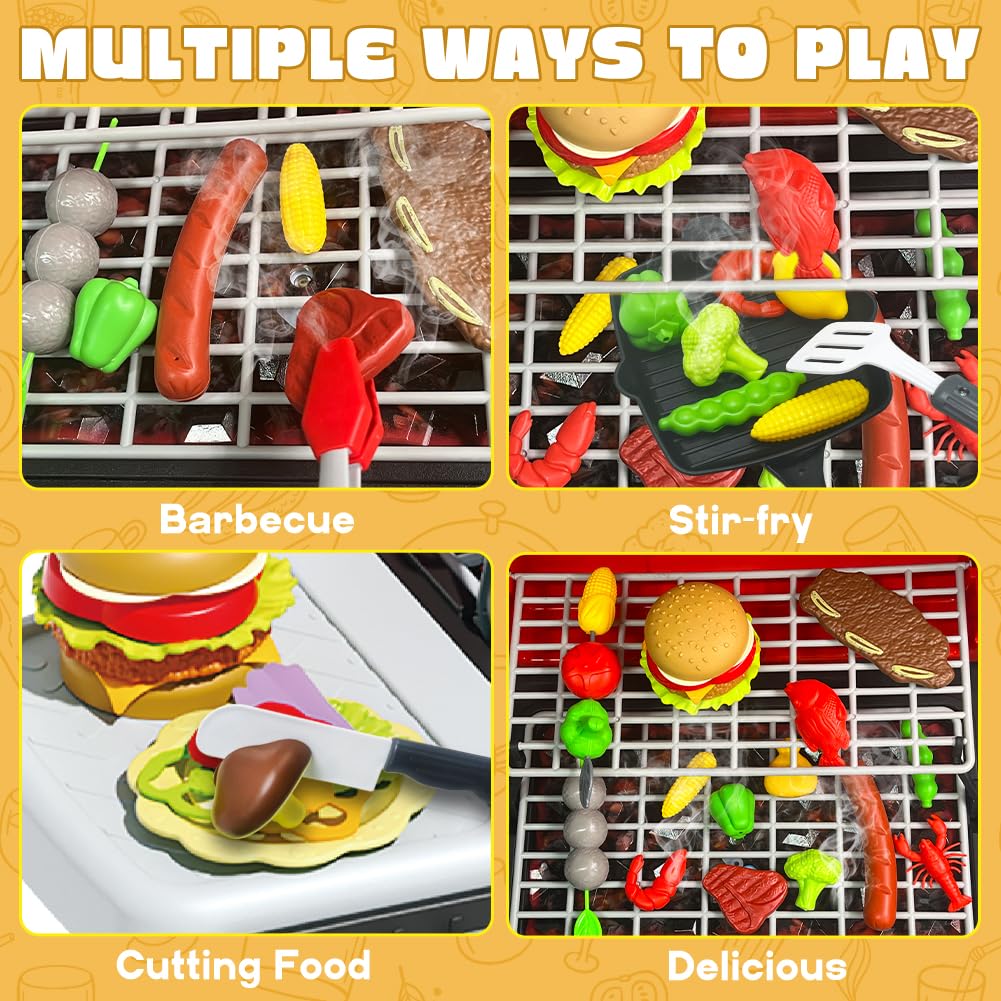 ชุดของเล่นเตาย่างบาร์บีคิวสำหร - Kids Outdoor Bbq บทวิจารณ์และราคา