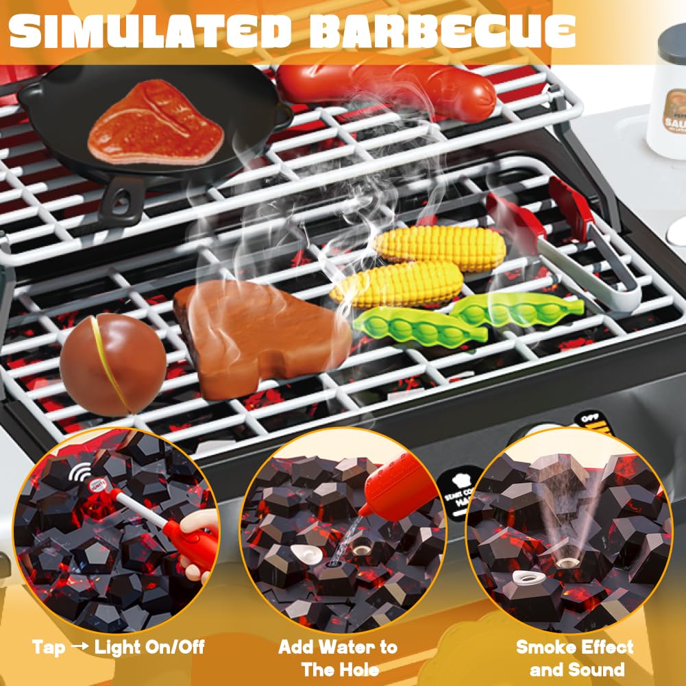 ชุดของเล่นเตาย่างบาร์บีคิวสำหร - Kids Outdoor Bbq บทวิจารณ์และราคา