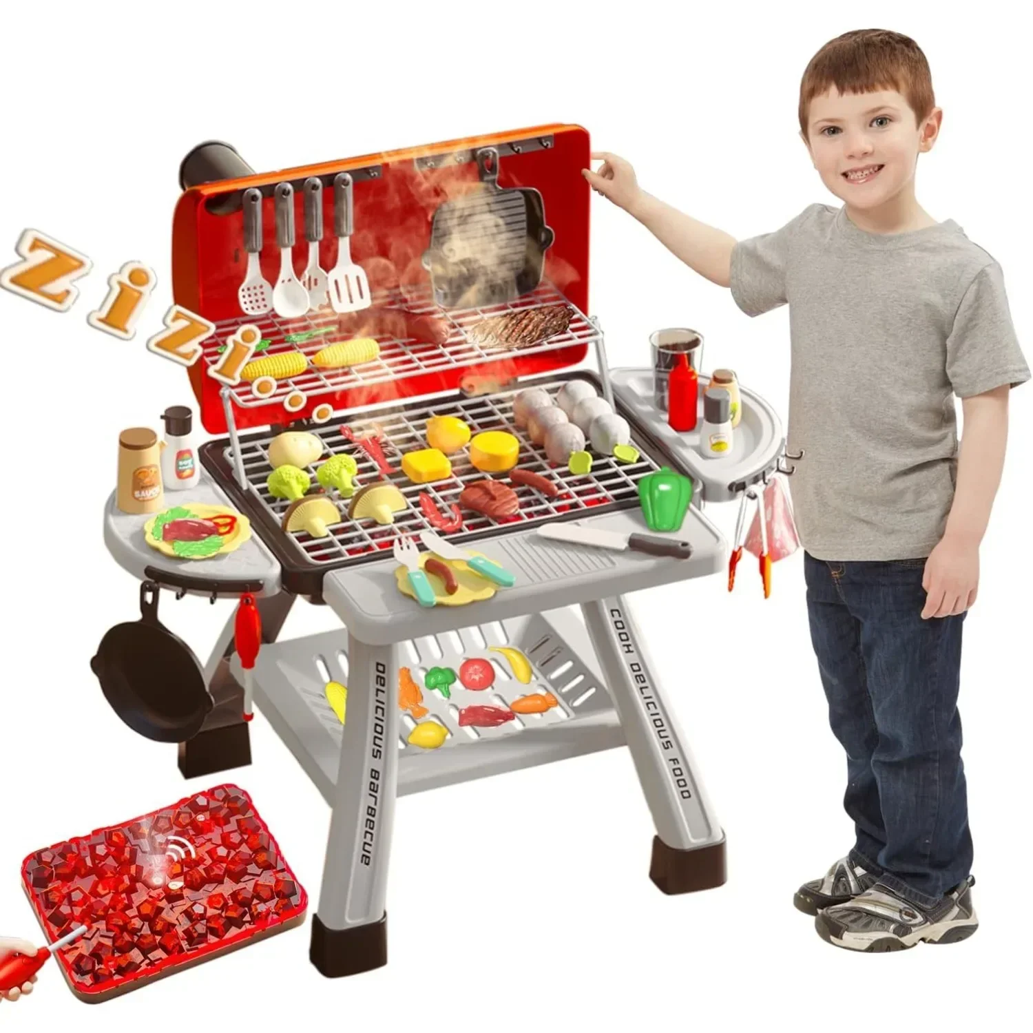 ย่างบาร์บีคิวชุดของเล่นเด็ก BB - Kids Outdoor Bbq บทวิจารณ์และราคา