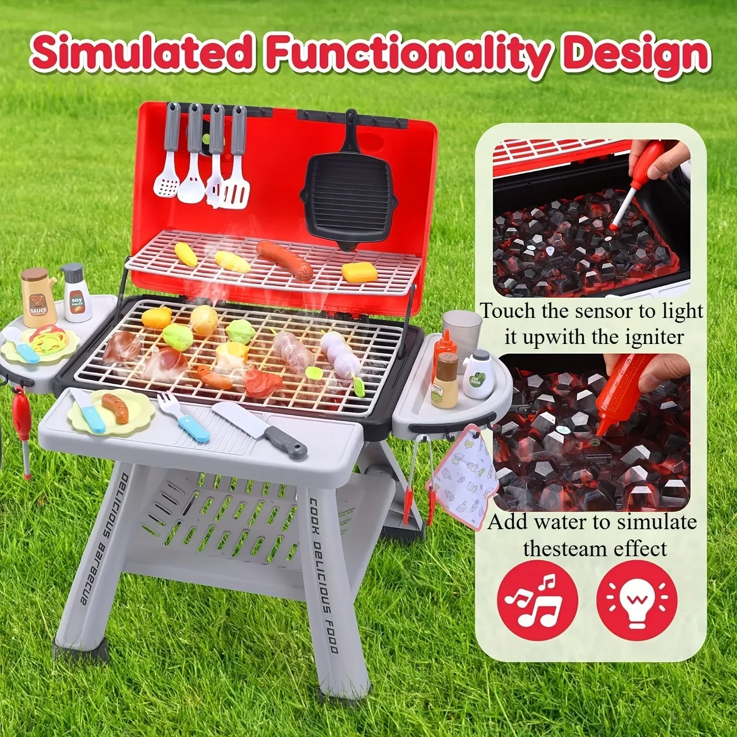 ย่างบาร์บีคิวชุดของเล่นเด็ก BB - Kids Outdoor Bbq บทวิจารณ์และราคา