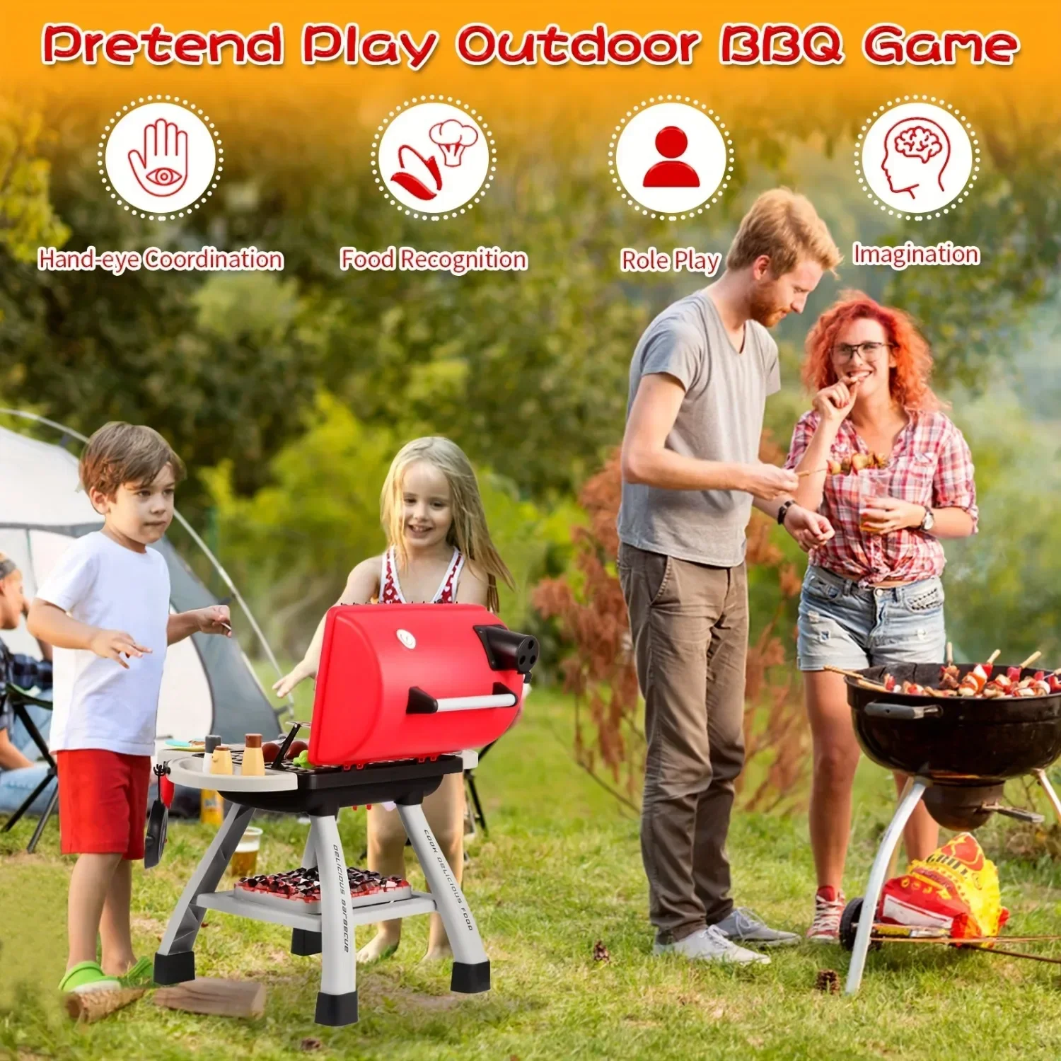 ย่างบาร์บีคิวชุดของเล่นเด็ก BB - Kids Outdoor Bbq บทวิจารณ์และราคา