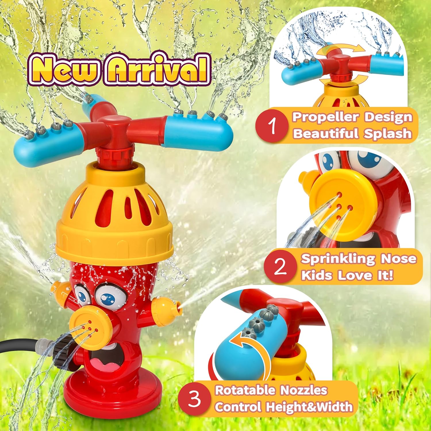 ของเล่นพ่นน้ำ ของเล่นสปริงเกอร - Kids Outdoor Yard Tools บทวิจารณ์และราคา