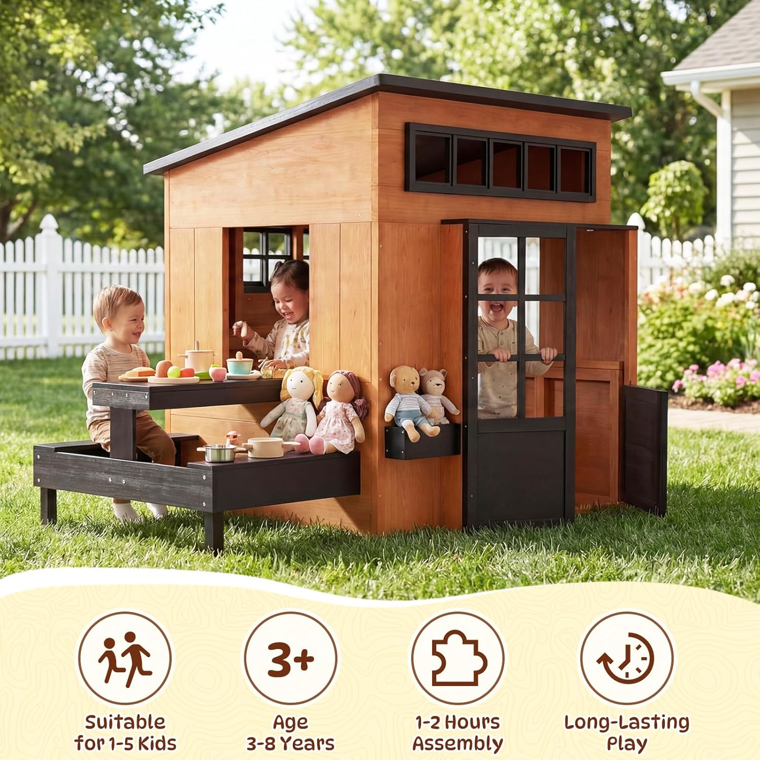 บ้านเด็กเล่นกลางแจ้งนอร์ดิวาเล - Kids Outdoor Chalkboard บทวิจารณ์และราคา