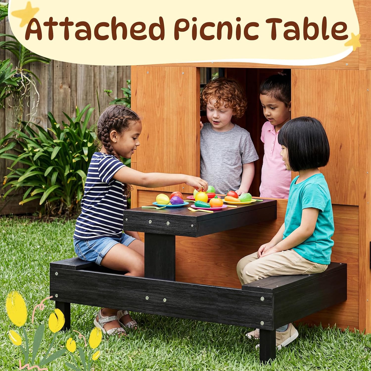 บ้านเด็กเล่นกลางแจ้งนอร์ดิวาเล - Kids Outdoor Chalkboard บทวิจารณ์และราคา