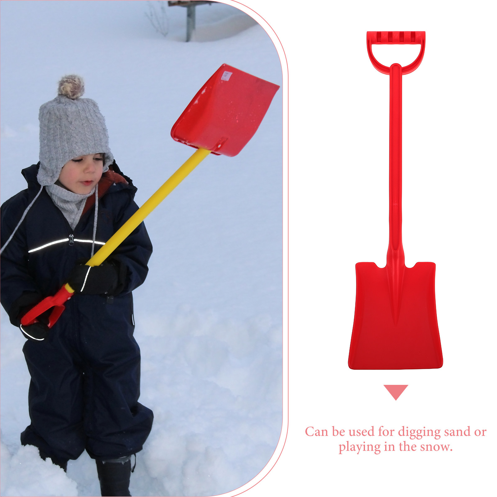 พลั่วพลาสติกสำหรับเด็ก สีแดง ห - Kids Outdoor Yard Tools บทวิจารณ์และราคา