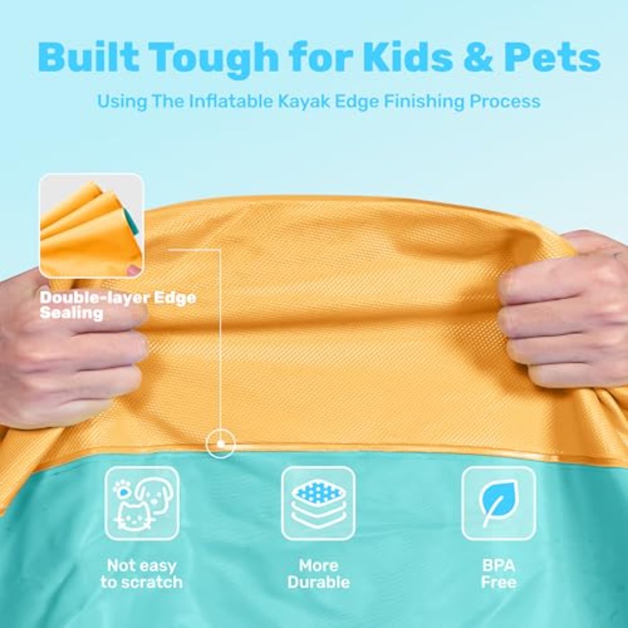 แผ่นรองเล่นน้ำกลางแจ้งสำหรับเด - Sprinkler Splash Pad บทวิจารณ์และราคา