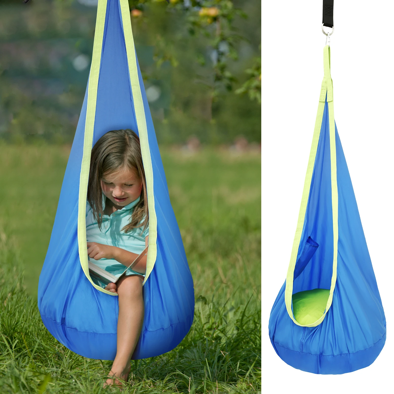 เก้าอี้สวิงสำหรับเด็ก เก้าอี้ส - Kids Outdoor Hammock บทวิจารณ์และราคา