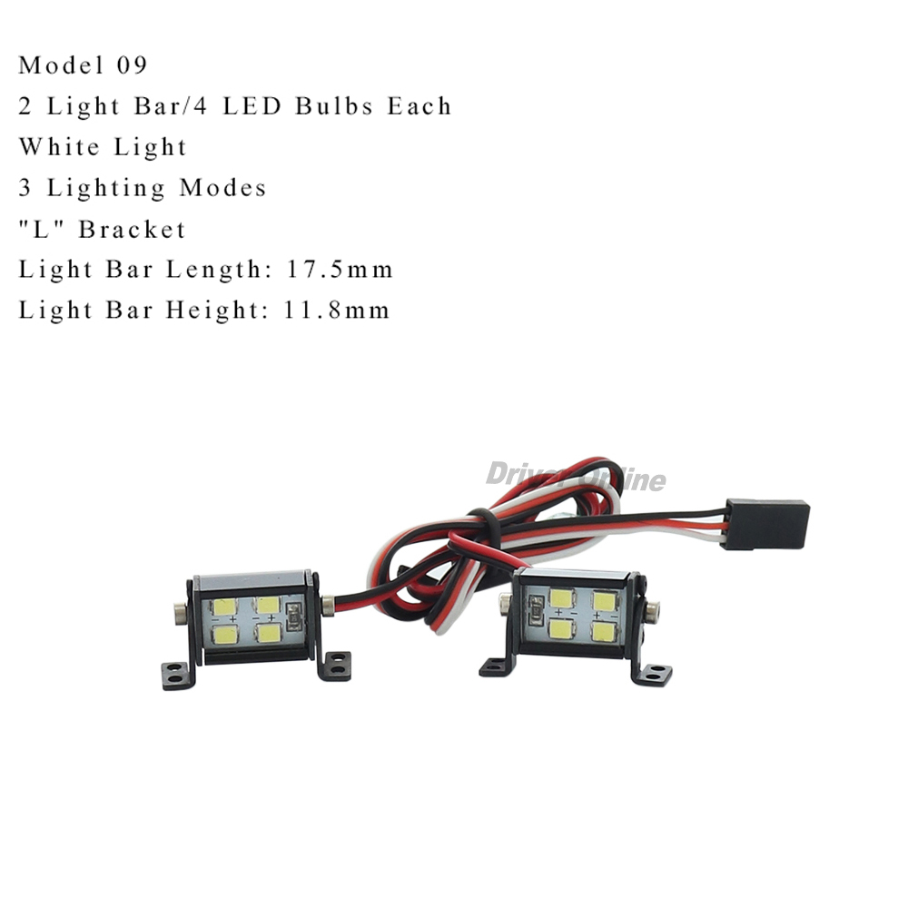RC หลังคา LED Light Bar สีขาว/ - Tamiya Model Rc Car บทวิจารณ์และราคา