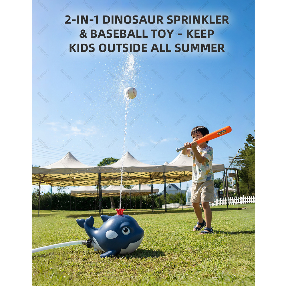 สปริงเกอร์รูปปลาวาฬ การ์ตูน ขอ - Kids Outdoor Yard Tools บทวิจารณ์และราคา