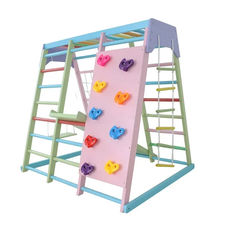 ชุดเครื่องเล่นปีนป่ายไม้สำหรับ - Kids Outdoor Swing Set บทวิจารณ์และราคา