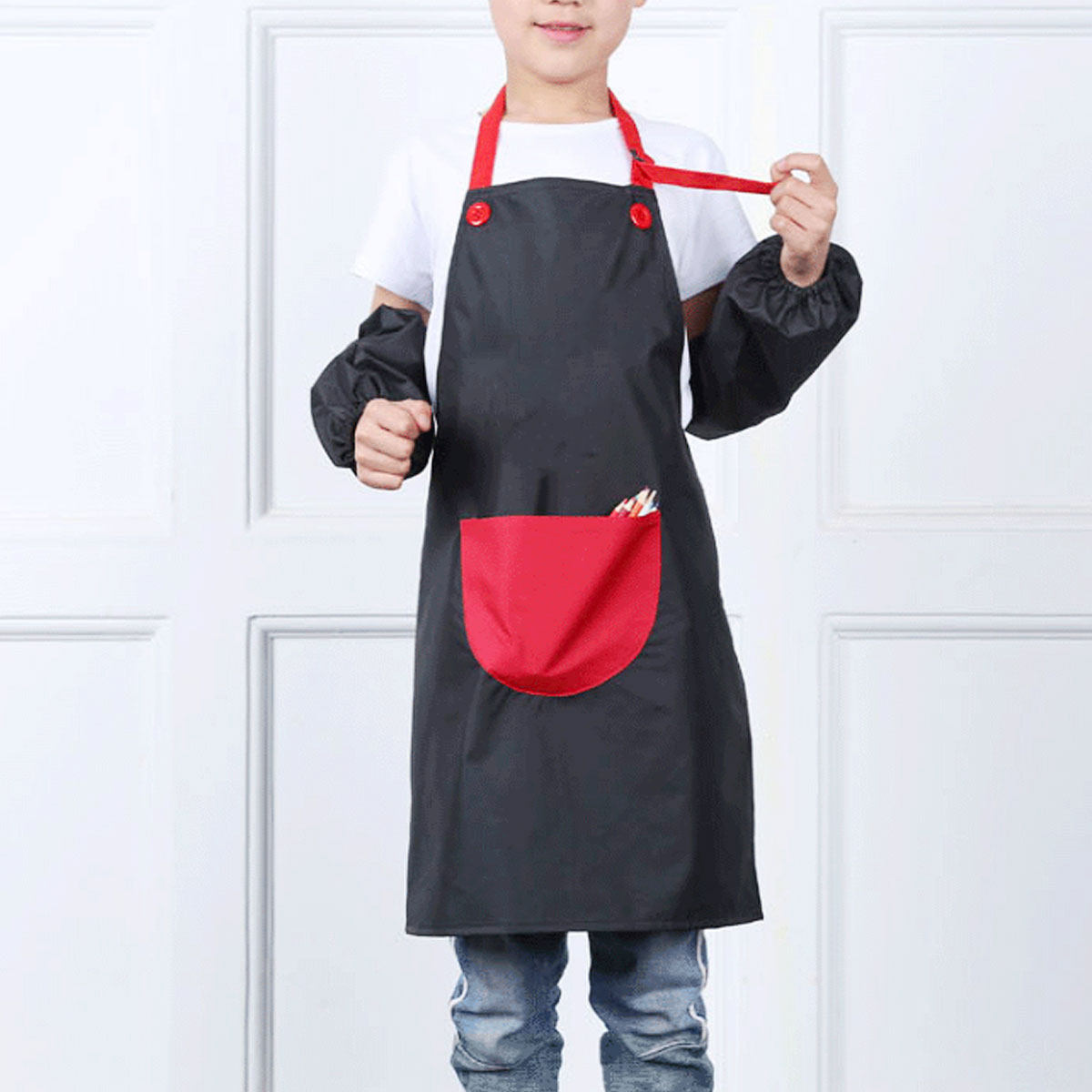 1 ชิ้น ผ้ากันเปื้อนกันน้ำสำหรั - Kids Outdoor Bbq บทวิจารณ์และราคา