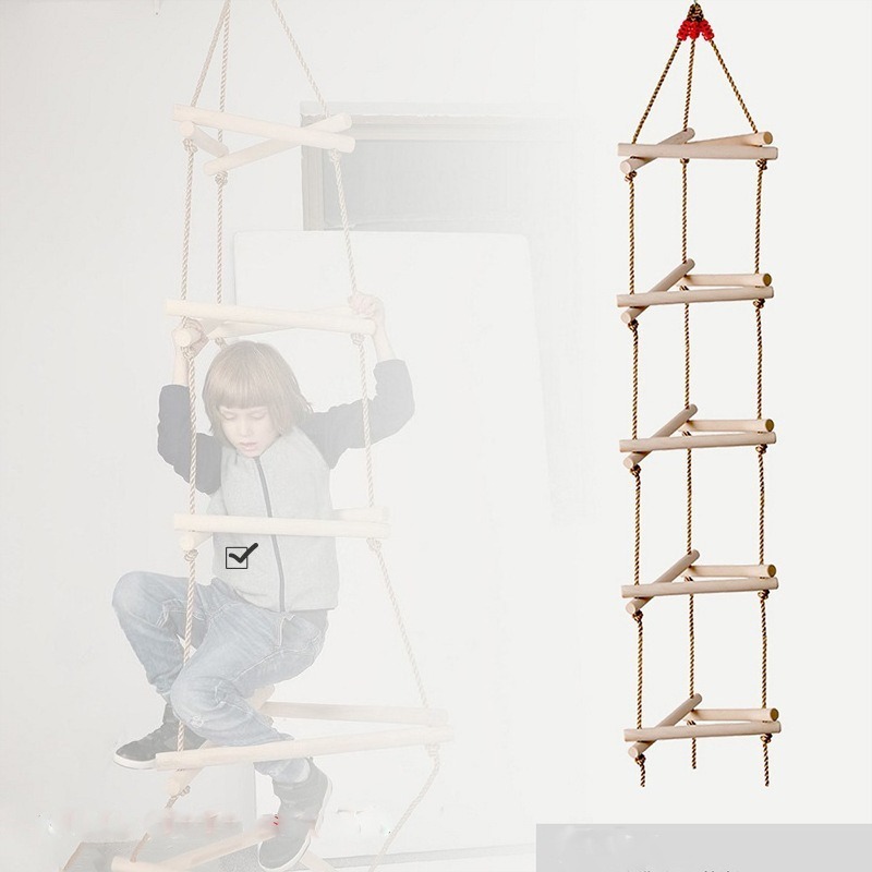 บันไดเชือกปีนป่ายรูปสามเหลี่ยม - Kids Outdoor Ladder บทวิจารณ์และราคา