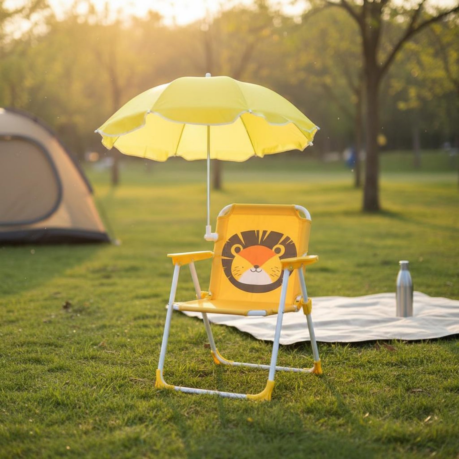 เก้าอี้พกพาสำหรับเด็กพร้อมร่มก - Kids Outdoor Folding Chair บทวิจารณ์และราคา