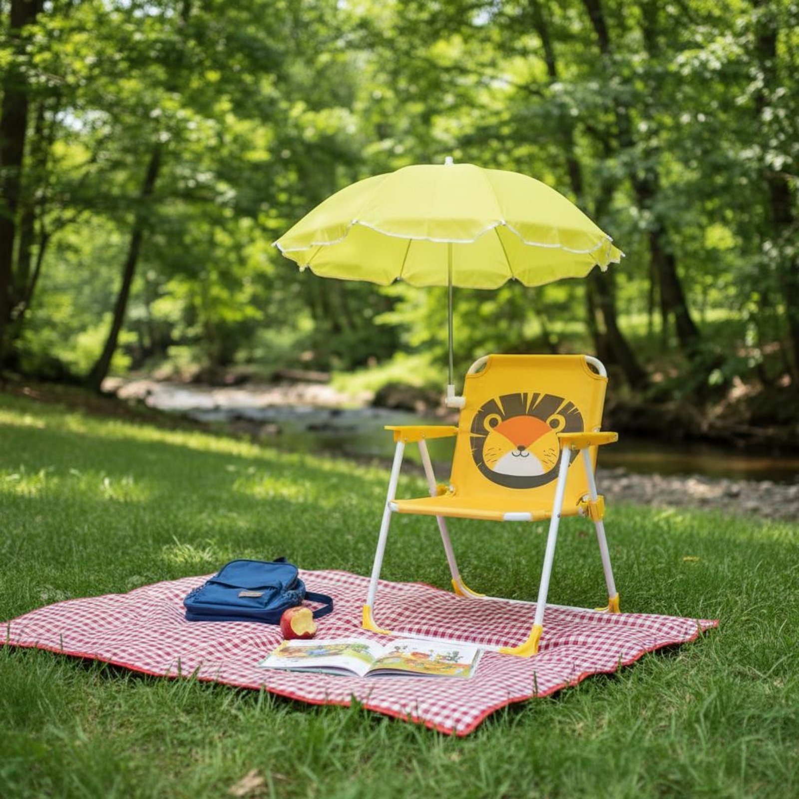 เก้าอี้พกพาสำหรับเด็กพร้อมร่มก - Kids Outdoor Folding Chair บทวิจารณ์และราคา